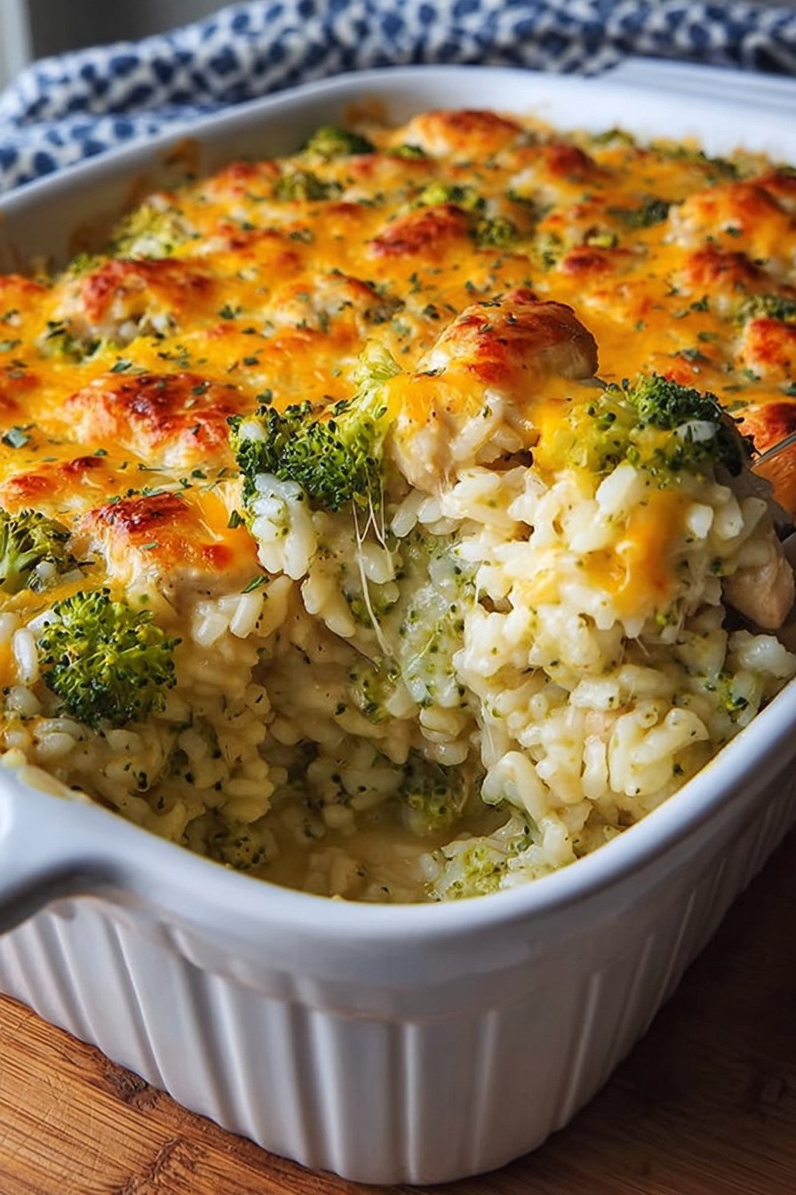 Cheesy Chicken Broccoli Rice Casserole – The Ultimate Comfort Dish-image