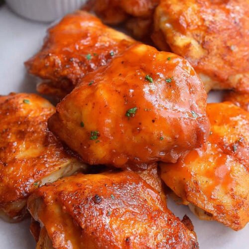 Buffalo Chicken Thighs – Oven or Air Fryer easy recipe