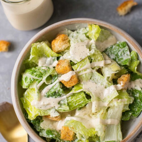 The Best Healthy Caesar Dressing for Healthy Caesar Salad easy recipe