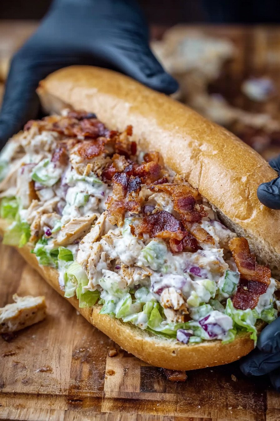 Chopped Chicken Bacon Ranch Sandwich with Crispy Bacon recipe tips