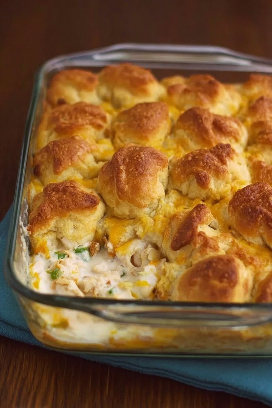 Chicken Crescent Roll Casserole with Creamy Cheddar Filling recipe tips
