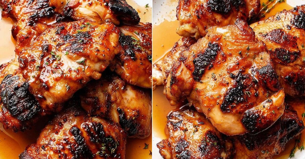 Blackstone Chicken Thighs with Garlic Butter Soy Glaze recipe photo
