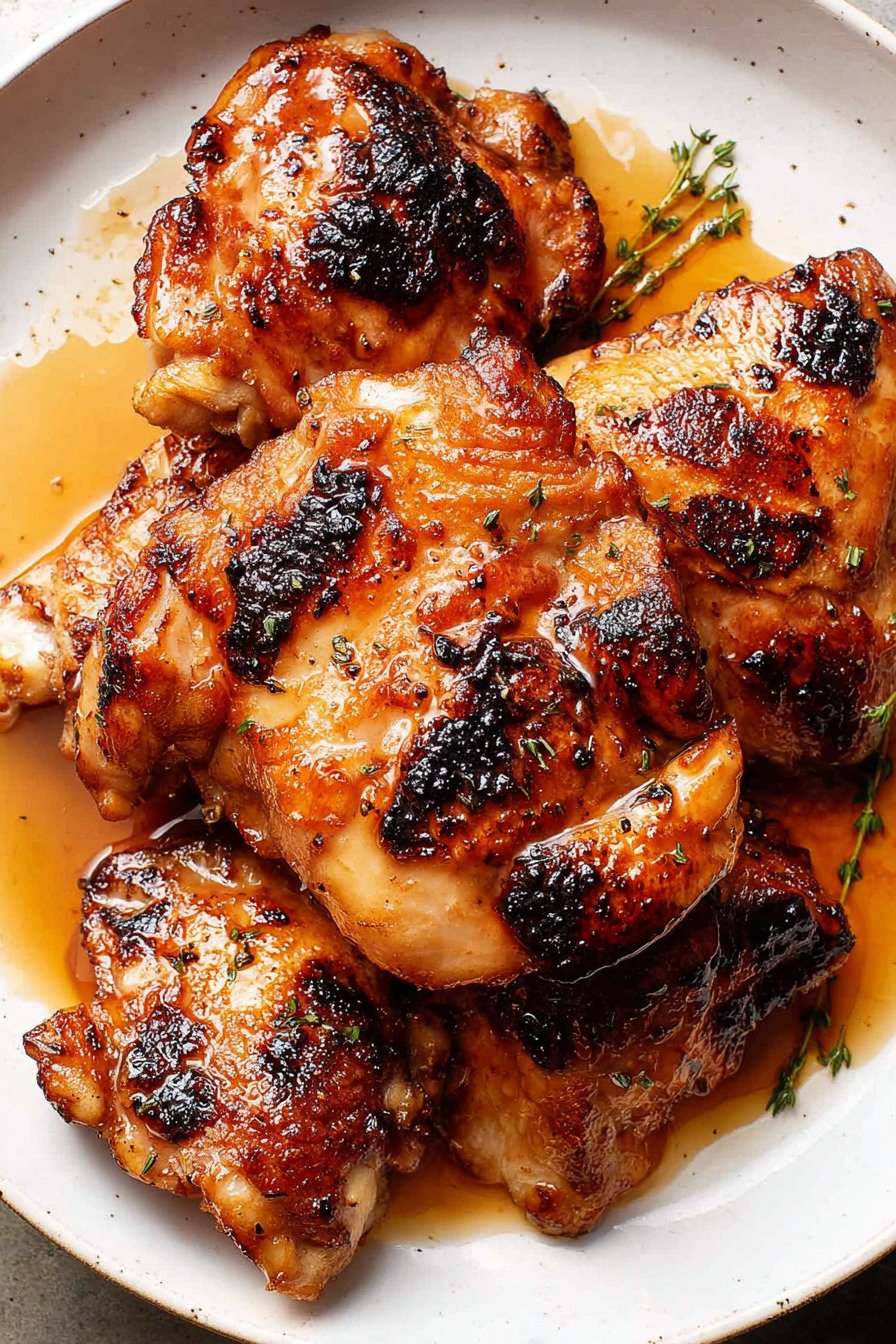 Blackstone Chicken Thighs with Garlic Butter Soy Glaze recipe tips