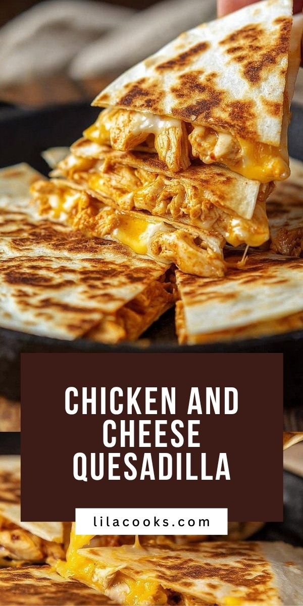 Chicken and Cheese Quesadilla That Never Stays on the Plate save this recipe