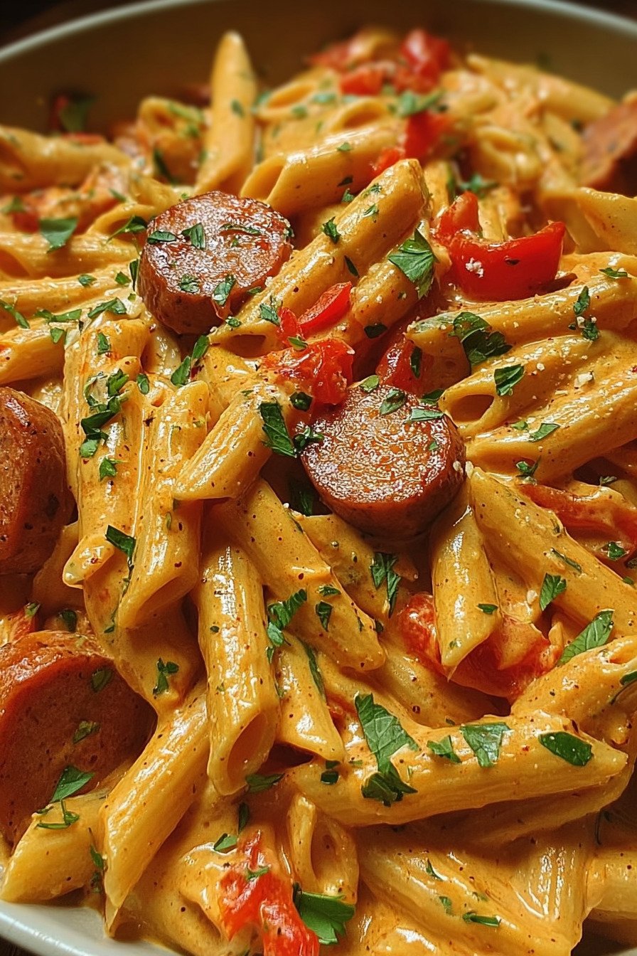 One-Pot Creamy Spicy Cajun Sausage Pasta: Irresistible Comfort final result