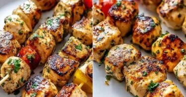 Easy Greek Marinated Chicken Kabobs recipe photo