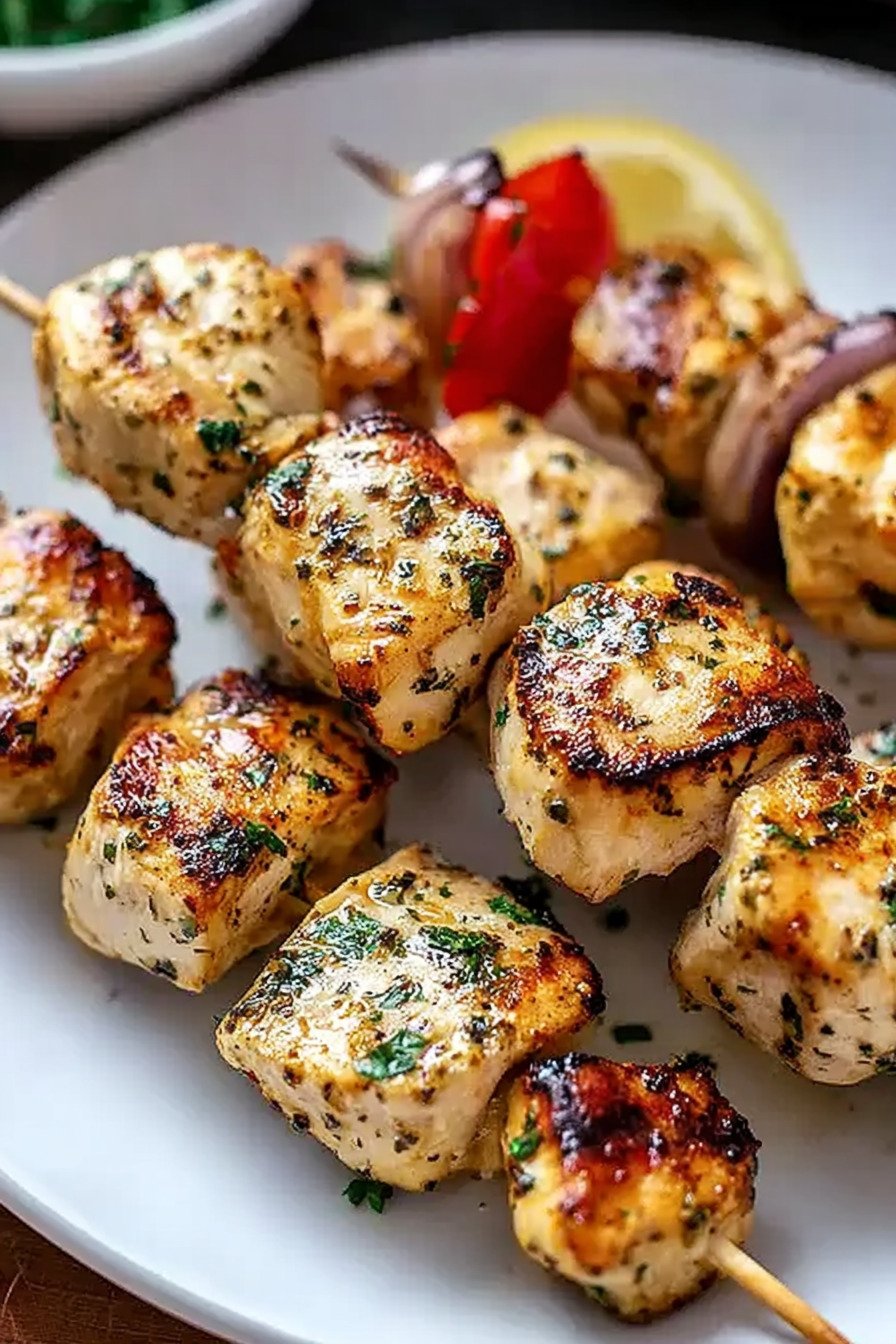Easy Greek Marinated Chicken Kabobs extra recipe photo