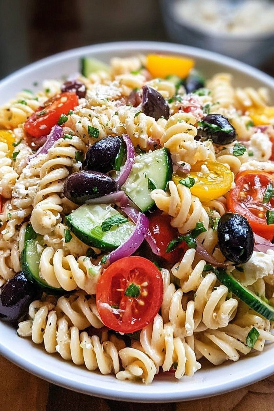 Olive Garden Pasta Salad With Creamy Italian Dressing final result