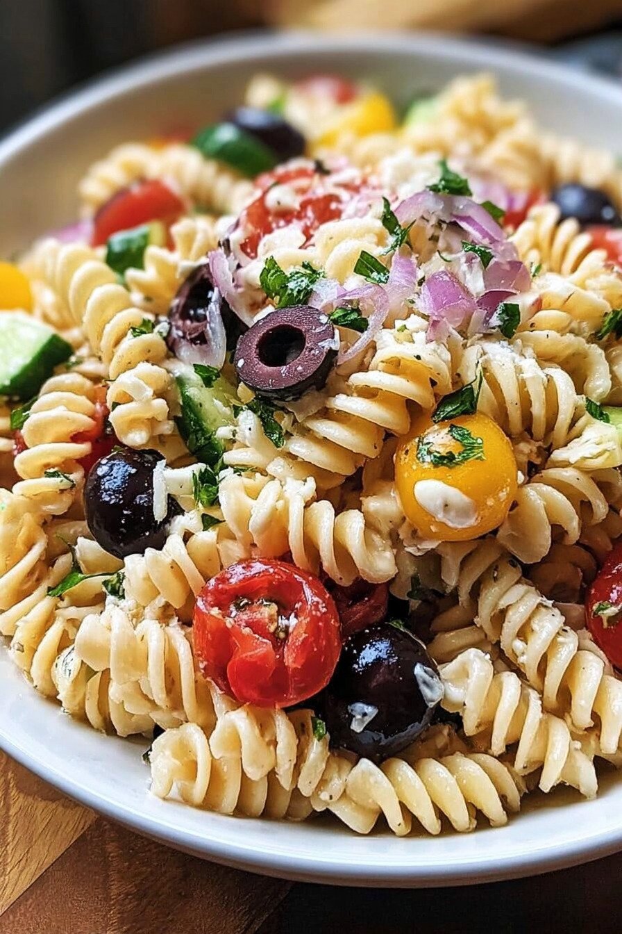 Olive Garden Pasta Salad With Creamy Italian Dressing extra recipe photo