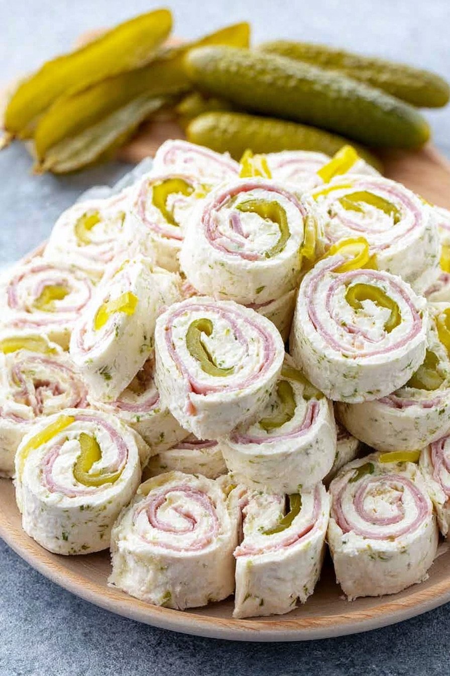 Pickle Dip Pinwheels with Cream Cheese, Ham, and Dill Pickles extra recipe photo
