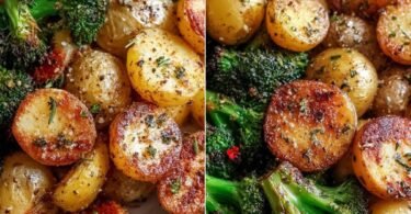 Roasted Parmesan Potatoes & Broccoli: Crispy & Flavorful recipe photo