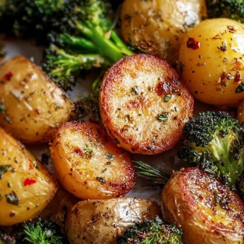 Roasted Parmesan Potatoes & Broccoli: Crispy & Flavorful extra recipe photo