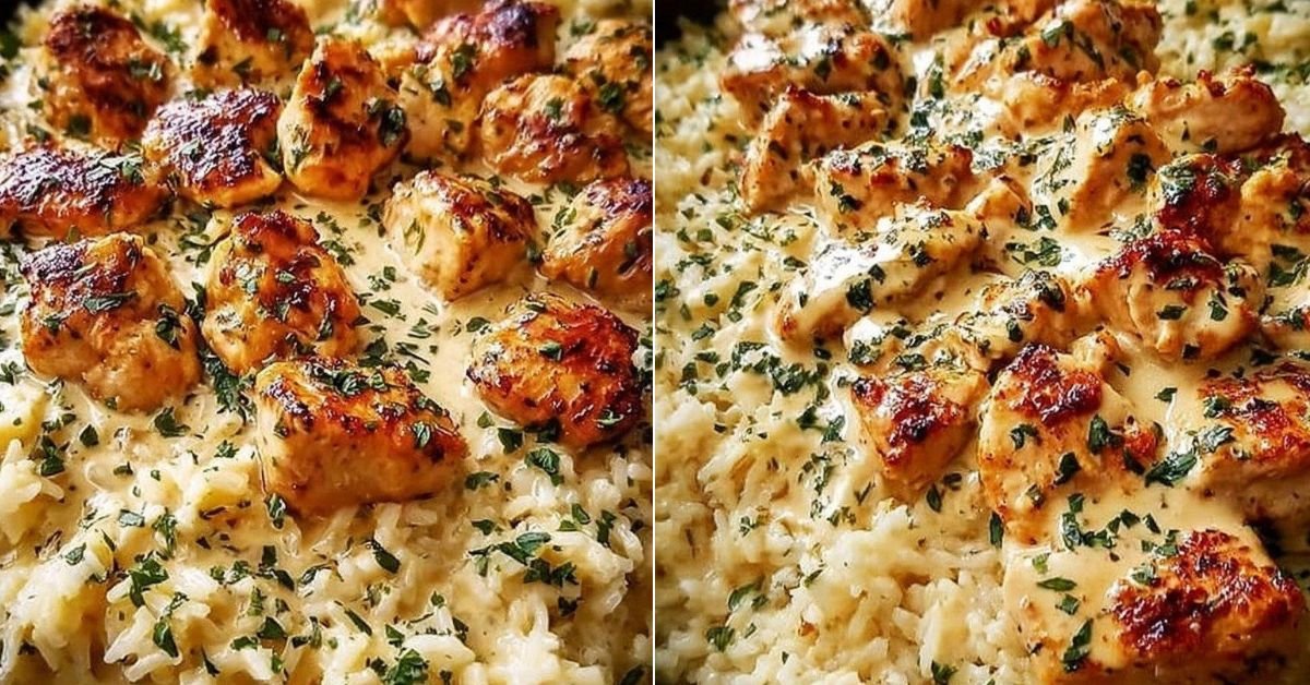 Creamy Garlic Butter Chicken with Cheesy Rice Everyone Will Crave recipe photo