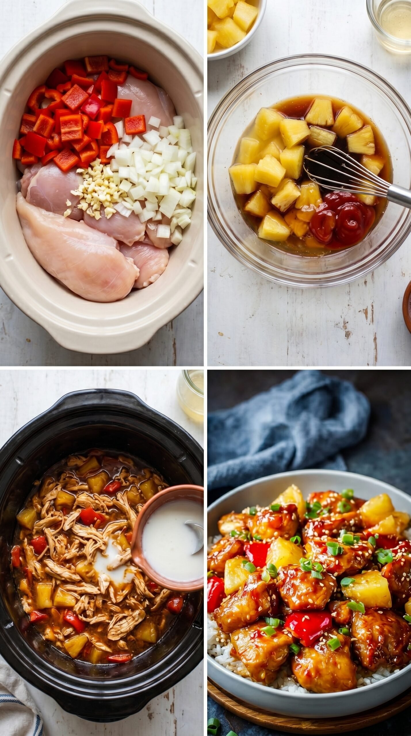 Sweet Hawaiian Crock pot Chicken Recipe for Tender Pineapple Chicken recipe instructions