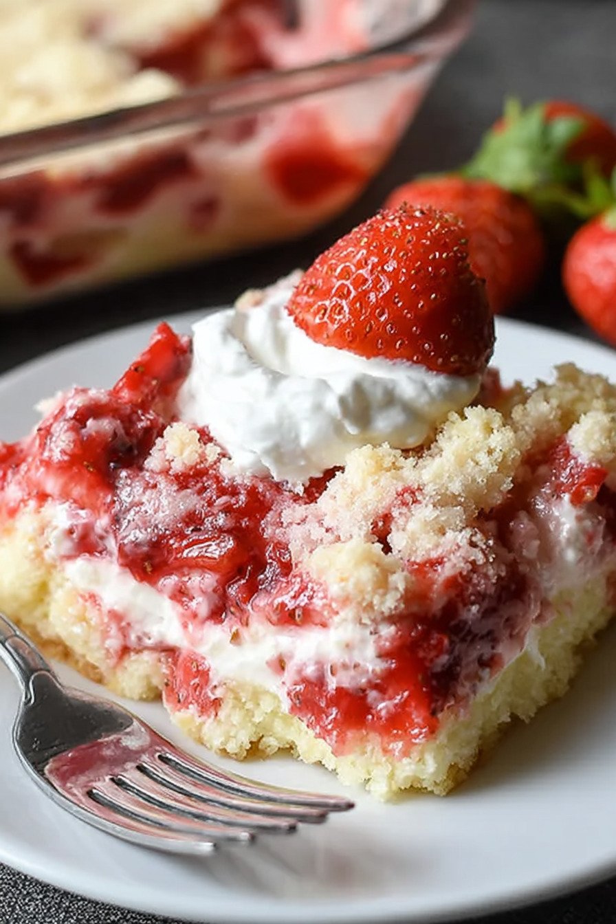 Strawberry Cheesecake Dump Cake Recipe recipe tips