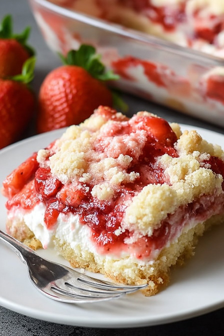 Strawberry Cheesecake Dump Cake Recipe extra recipe photo
