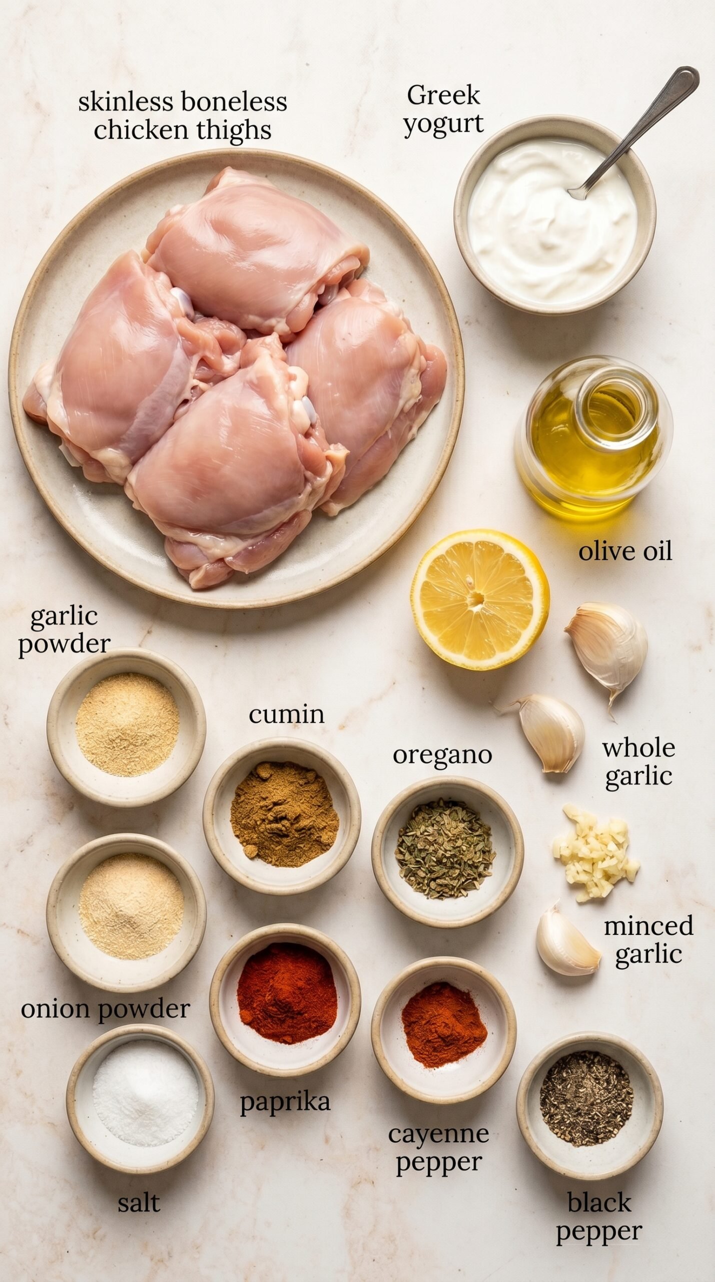 Perfect Meal Prep Chicken Thighs for Juicy Weekly Lunches recipe ingredients