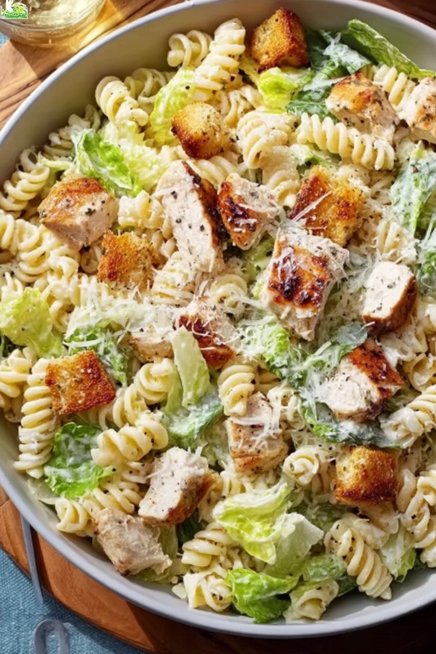 30-Minute Chicken Caesar Pasta Salad | Easy & Flavorful Recipe extra recipe photo