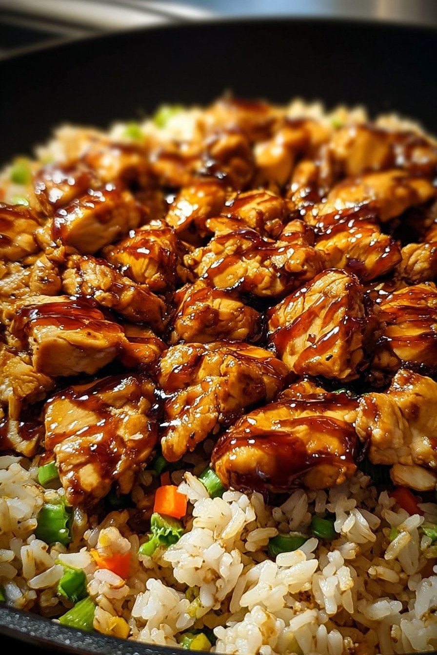 One-Pan Bold Honey BBQ Chicken Rice – Irresistible Comfort Meal final result