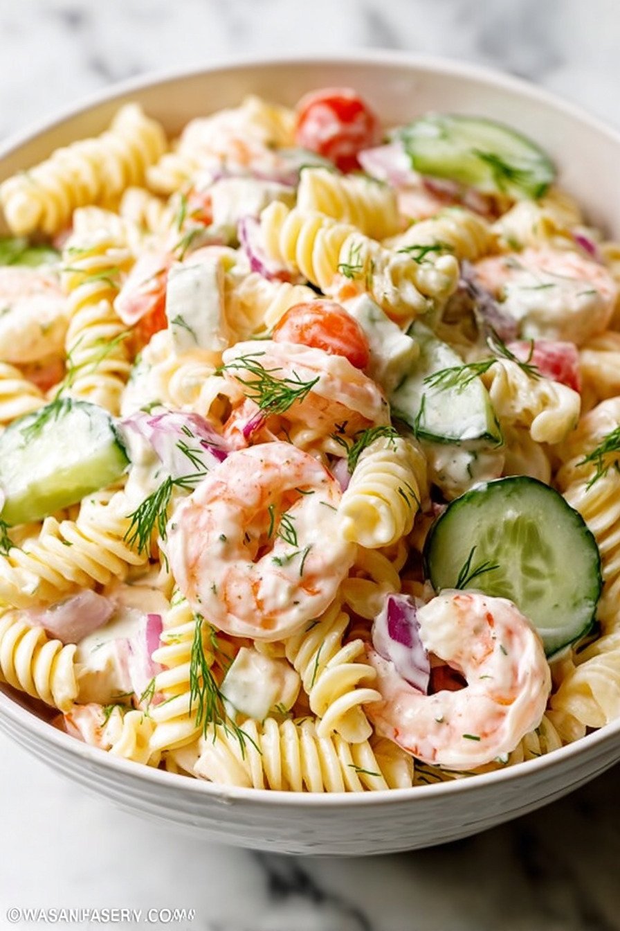 Cold Shrimp Pasta Salad Recipe extra recipe photo