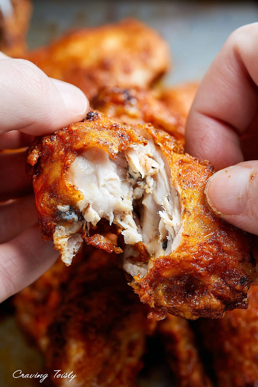 Extra Crispy Oven-Fried Chicken Thighs final result