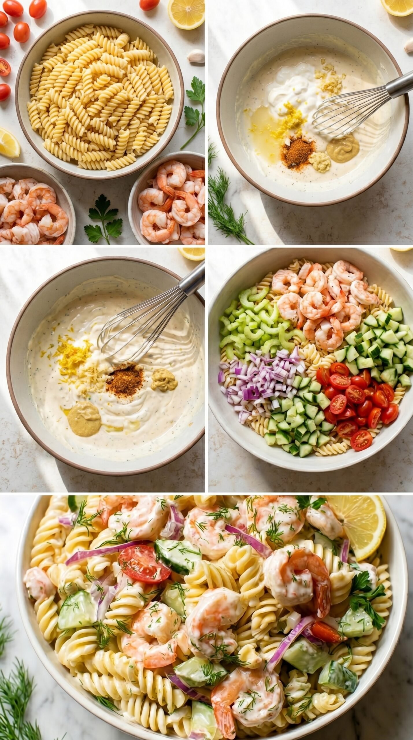 Cold Shrimp Pasta Salad Recipe recipe instructions