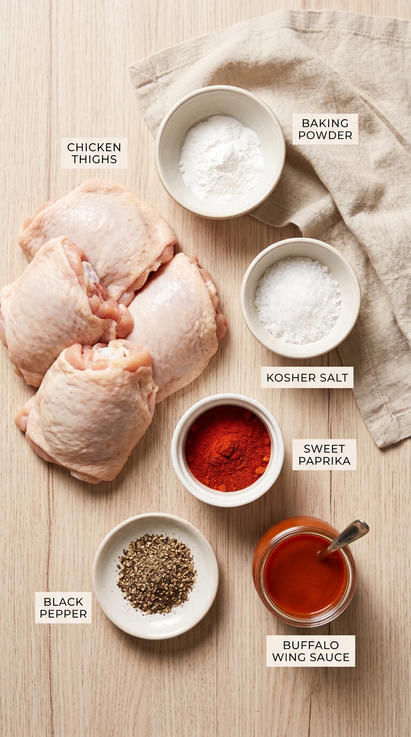 Extra Crispy Oven-Fried Chicken Thighs recipe ingredients