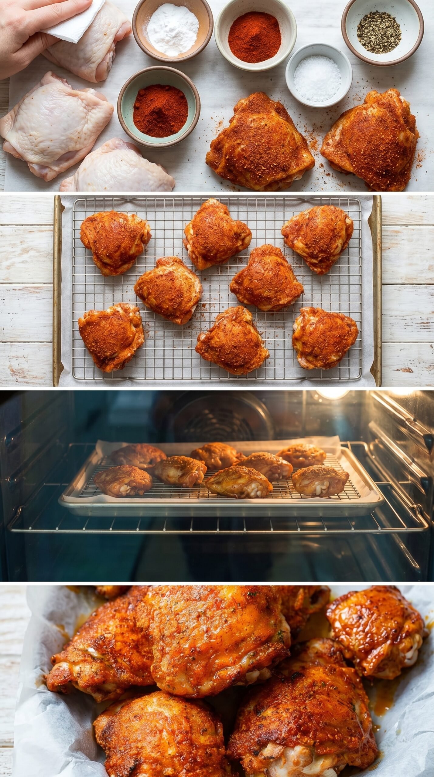 Extra Crispy Oven-Fried Chicken Thighs recipe instructions