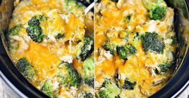 Keto Crockpot Chicken and Broccoli | Easy Cheesy Casserole recipe photo