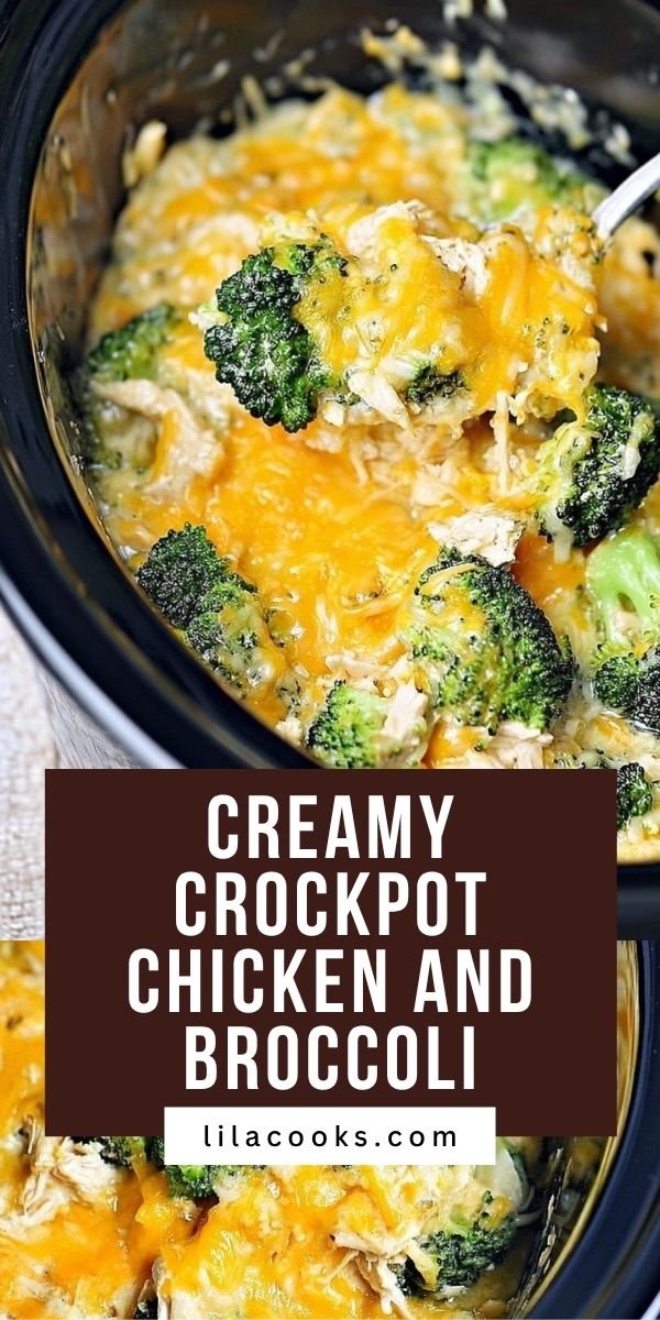 Keto Crockpot Chicken and Broccoli | Easy Cheesy Casserole save this recipe