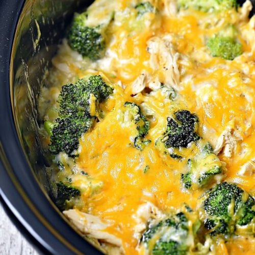 Keto Crockpot Chicken and Broccoli | Easy Cheesy Casserole extra recipe photo