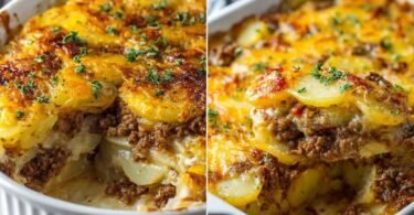 Cheesy Hamburger Potato Casserole recipe photo