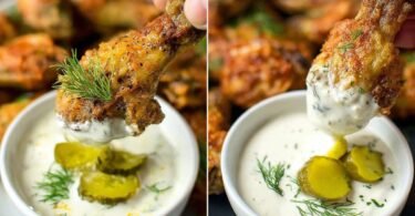 Dill Pickle Chicken Wings With Crispy Oven-Baked Skin recipe photo