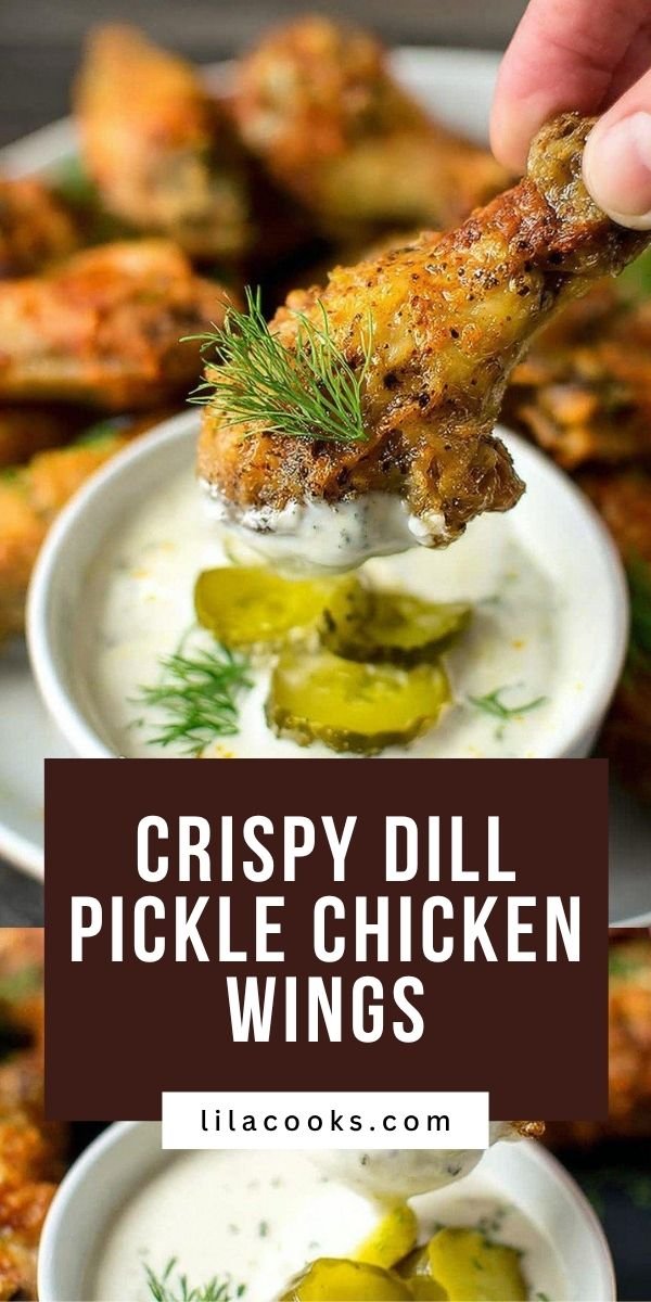 Dill Pickle Chicken Wings With Crispy Oven-Baked Skin save this recipe