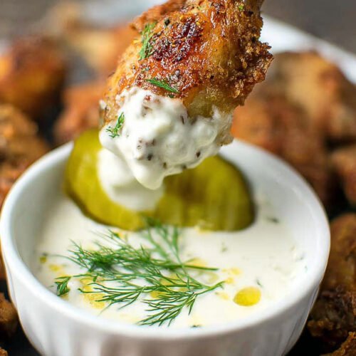 Dill Pickle Chicken Wings With Crispy Oven-Baked Skin extra recipe photo