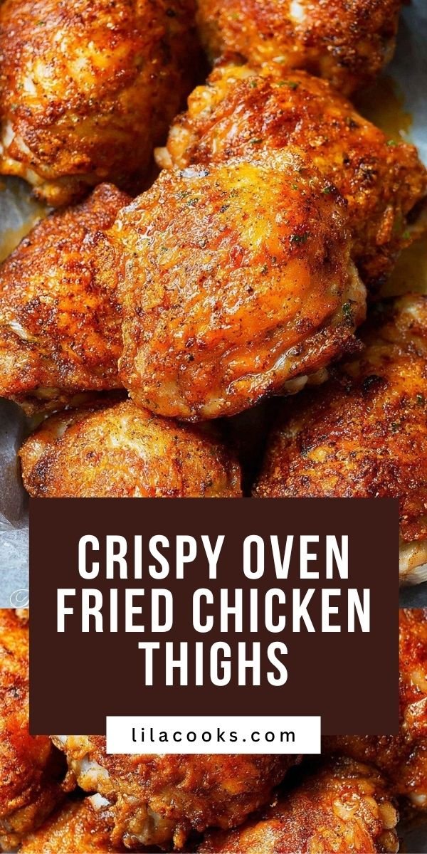Extra Crispy Oven-Fried Chicken Thighs save this recipe
